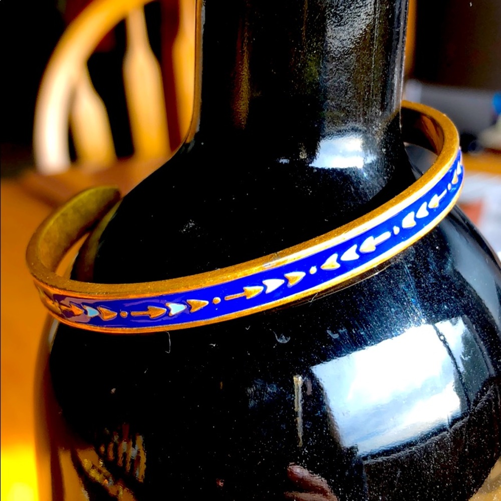 Blue & Gold Adjustable Bracelet